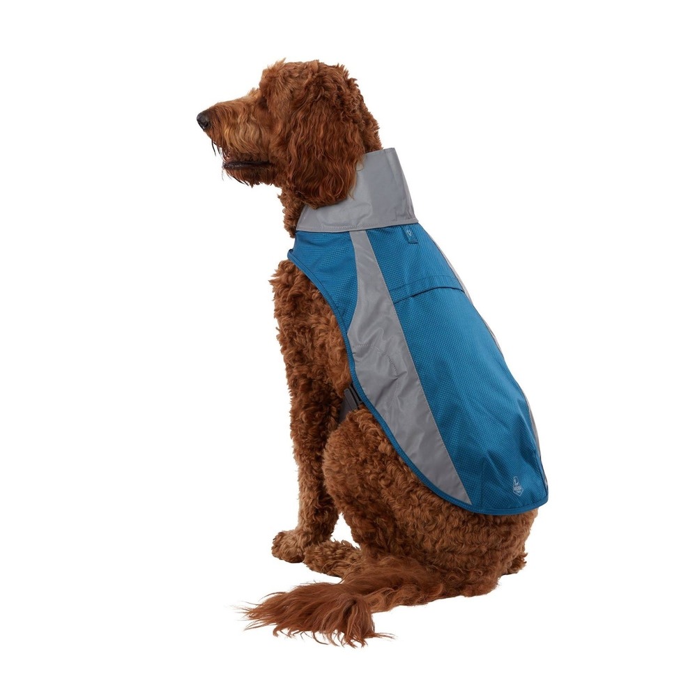 NWT Arcadia Trail XL Dog Reflective Raincoat‎ Adjustable Lightweight Blue